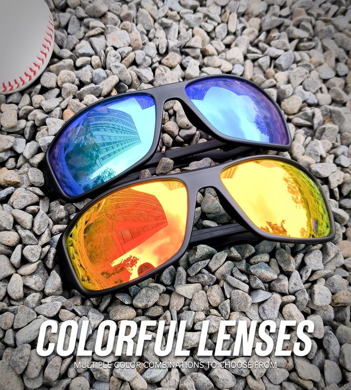 KALIYADI Sunglasses-Men Polarized Sports Sun-glasses: Mens Sunglasses Polarized UV Protection Driving Running Cycling Outdoor WMS67-1-3-4